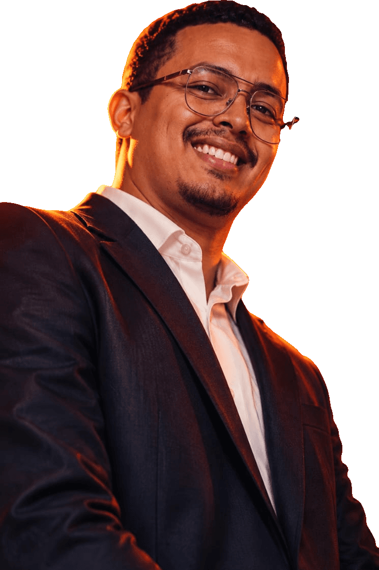 Christy Jedidiah Rabemiarintsoa smiling, in a dark suit and white shirt